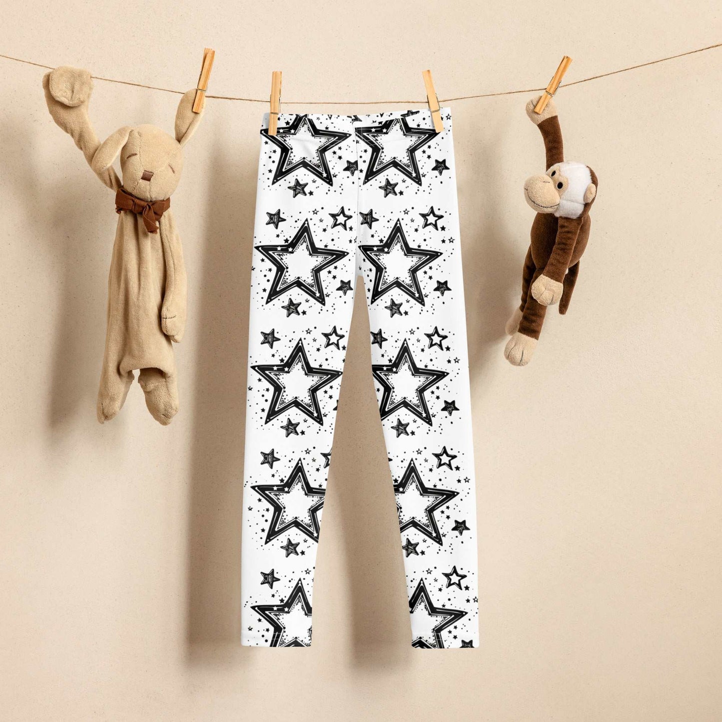 Star Print Kids Leggings