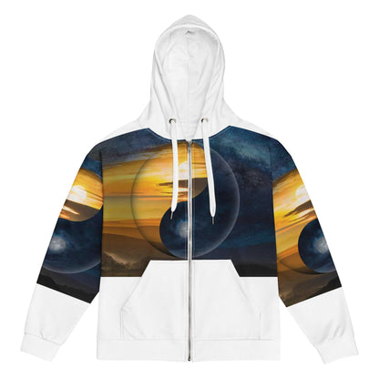 Yin Yang Zip Up Hoodie