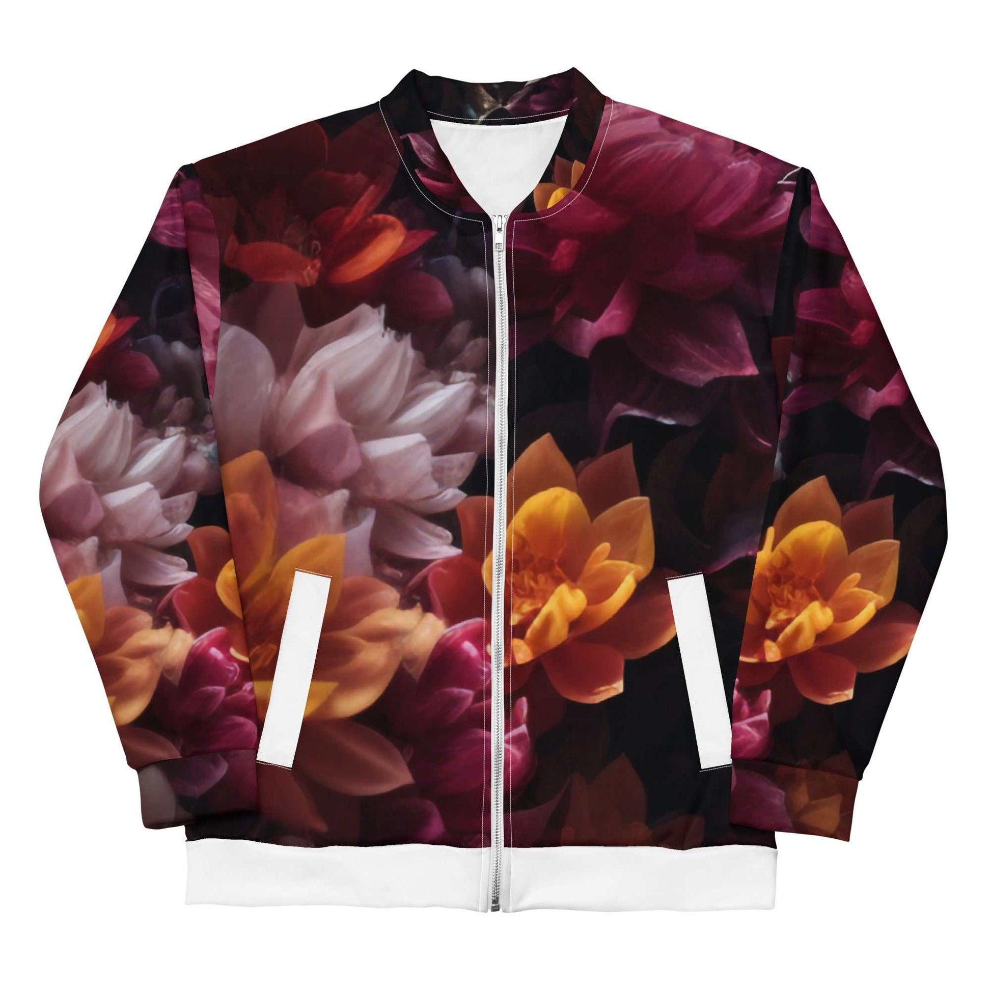 Floral Buddha Ji Bomber Jacket