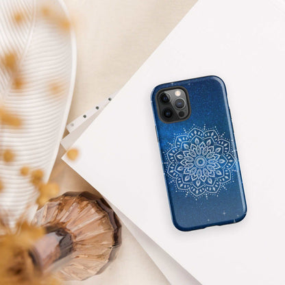 Blue Mandala Tough iPhone Case