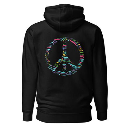 Multicolour Peace Sign Hoodie