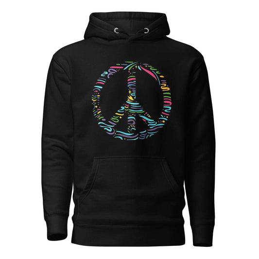 Multicolour Peace Sign Hoodie