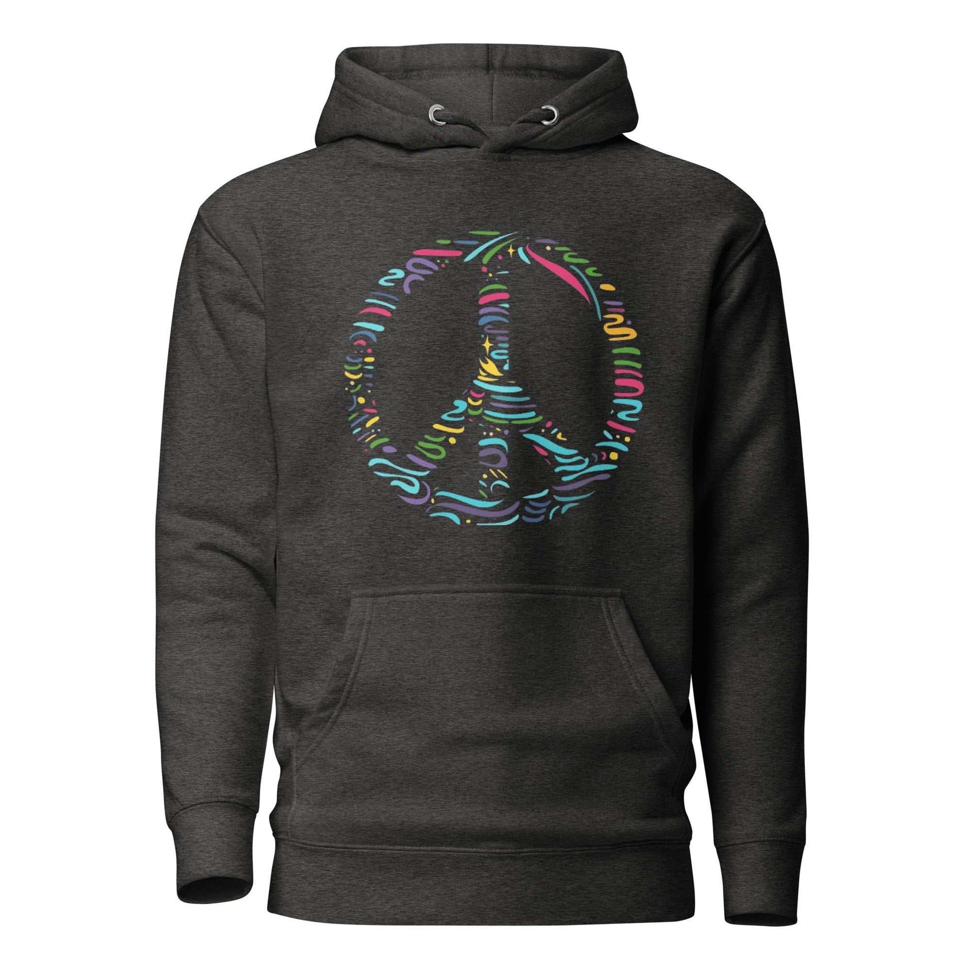 Multicolour Peace Sign Hoodie