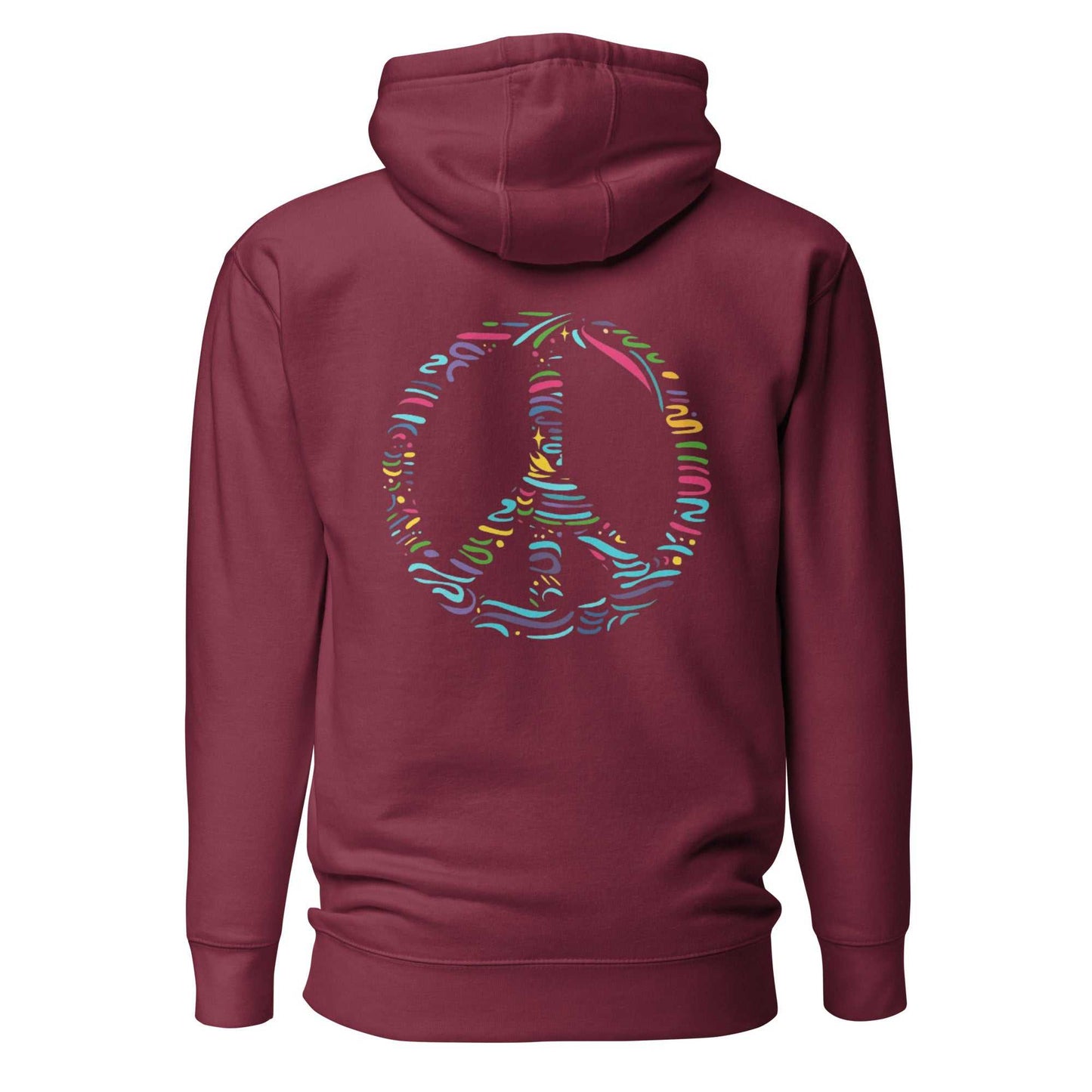 Multicolour Peace Sign Hoodie