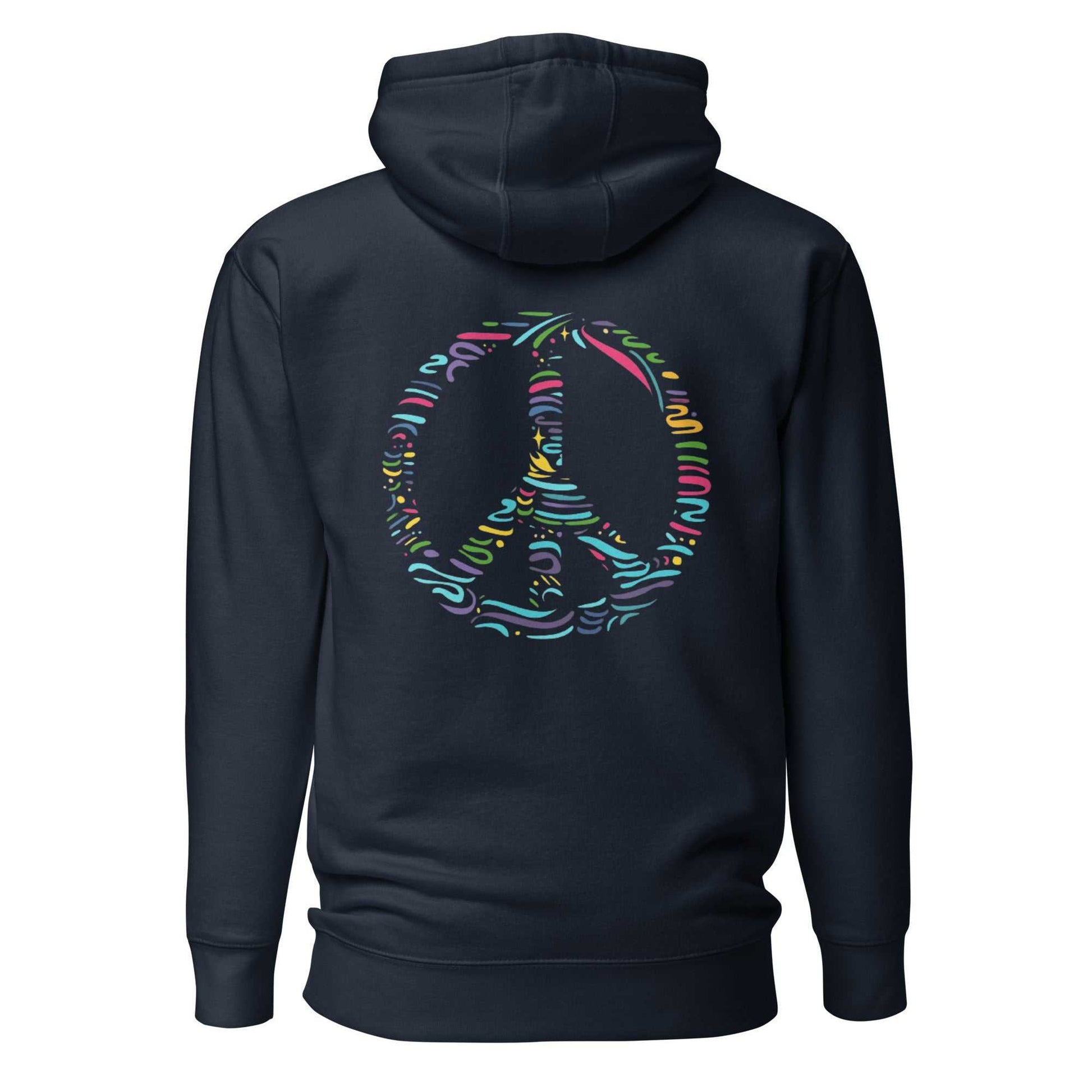 Multicolour Peace Sign Hoodie