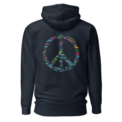 Multicolour Peace Sign Hoodie