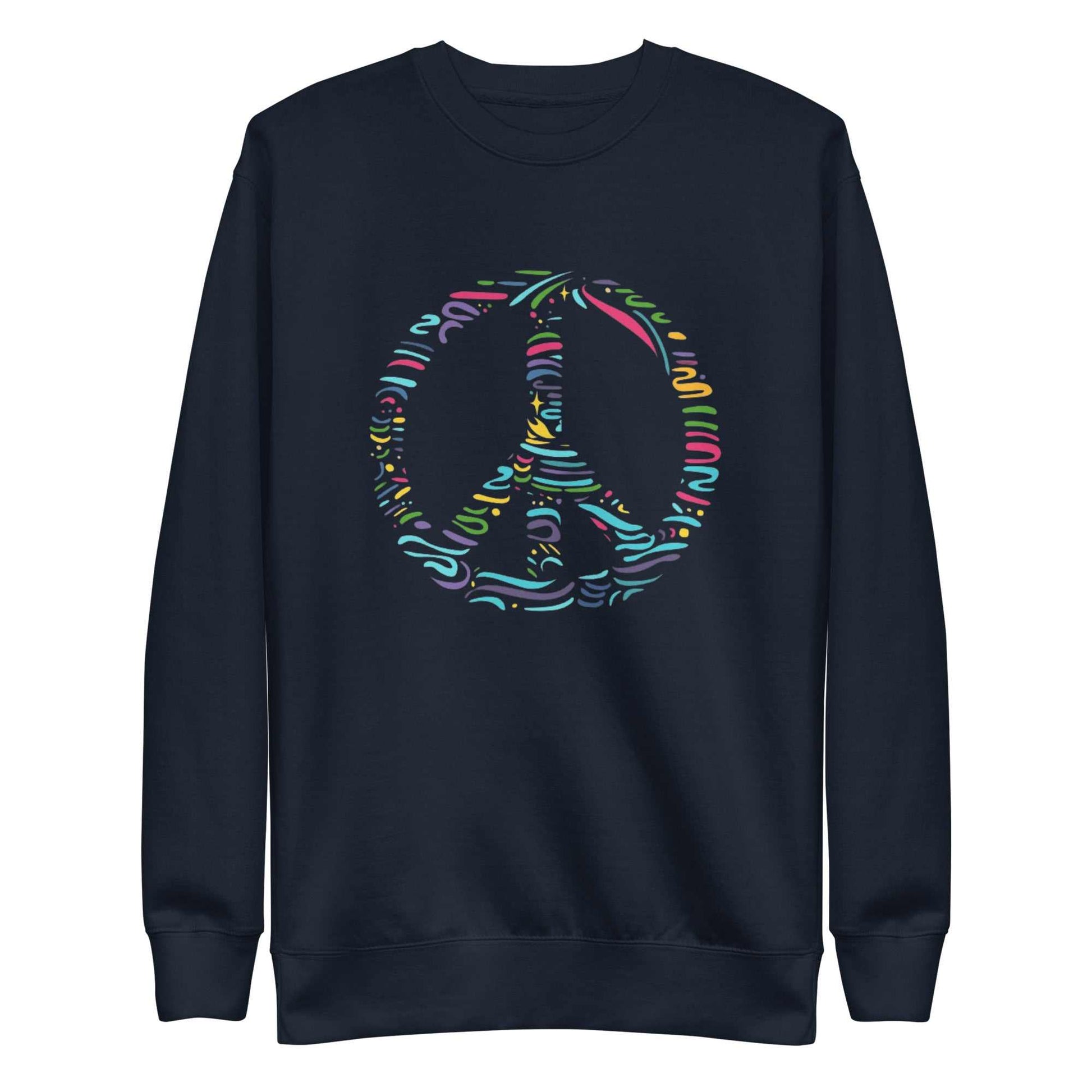 Multicolour Peace Sign Sweatshirt